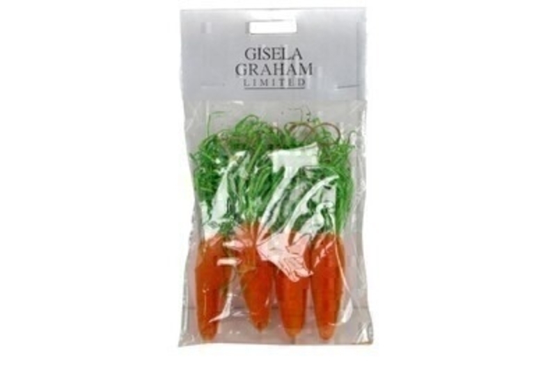 If you are looking for some Easter decorations for your Easter Tree then be sure not to miss these cute mini carrots made from wool mix hanging decorations by designer Gisela Graham. Comes complete with string to hang on your Easter Tree. Four carrots in total.